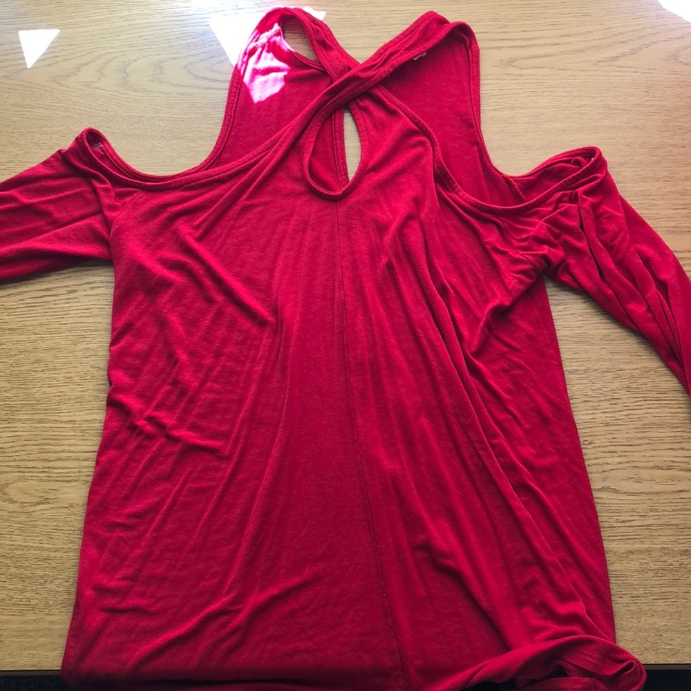 Red blouse